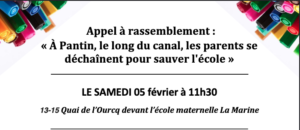 Appel à rassemblement : Samedi 05 février à 11h30 devant école de la Marine